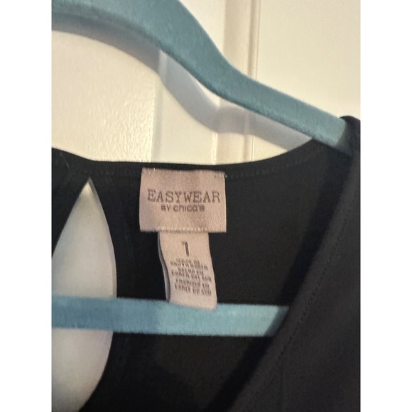 EasyWear‎ by Chico's black tank dress size 1 / Women's M/8 - Picture 6 of 7